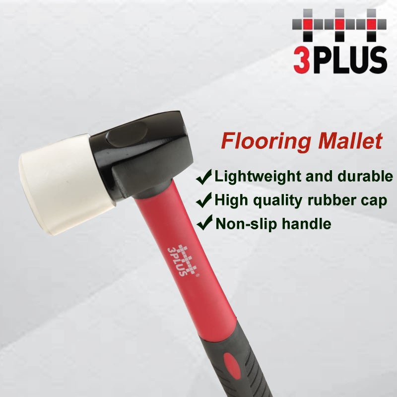 3PLUS HFSNSP-FM Fiberglass Handled Replacement Flooring Mallet - Image 2